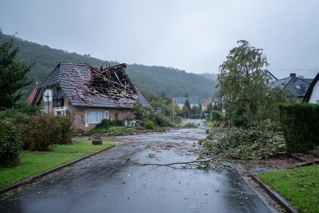 Feuer- oder Sturmschaden