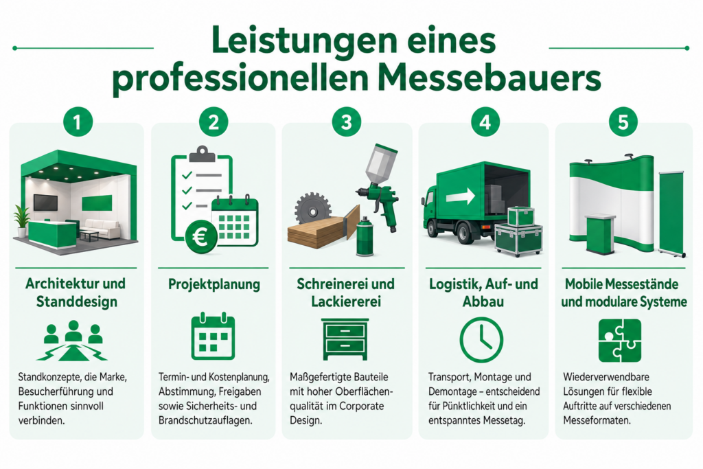 Leistungen von professionellen Messebauern
