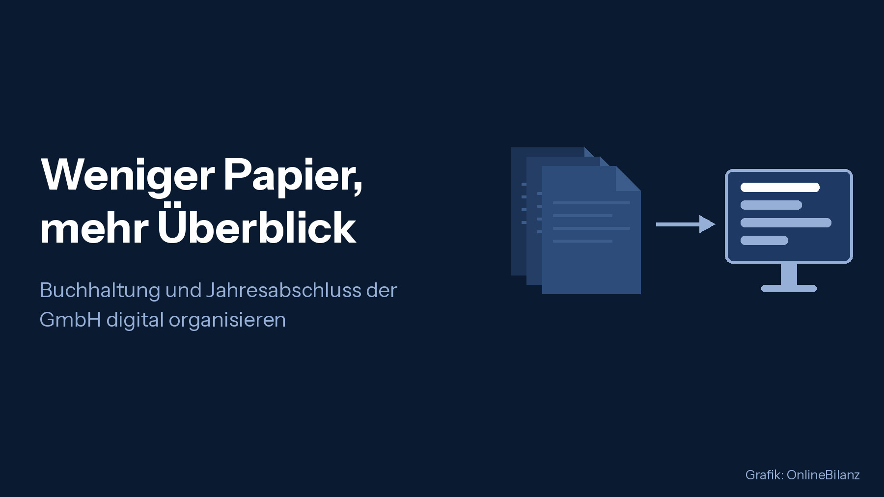 Digitale Buchhaltung GmbH weniger Papier